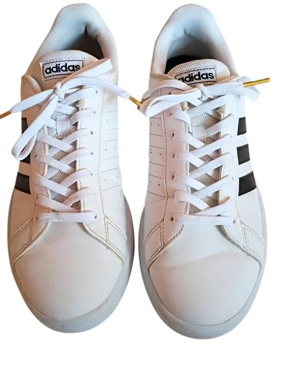 ADIDAS Men's Grand Court 2.0 Sneakers White Black / Black Size 9 - Picture 5 of 7